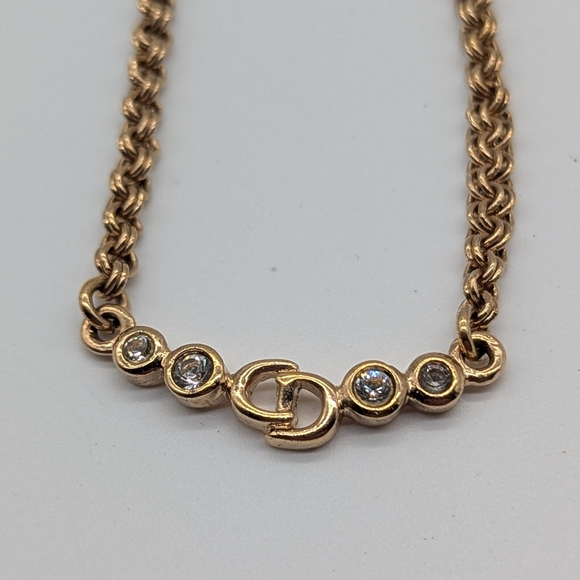 Christian Dior gold-tone chain necklace - Picture 1 of 5